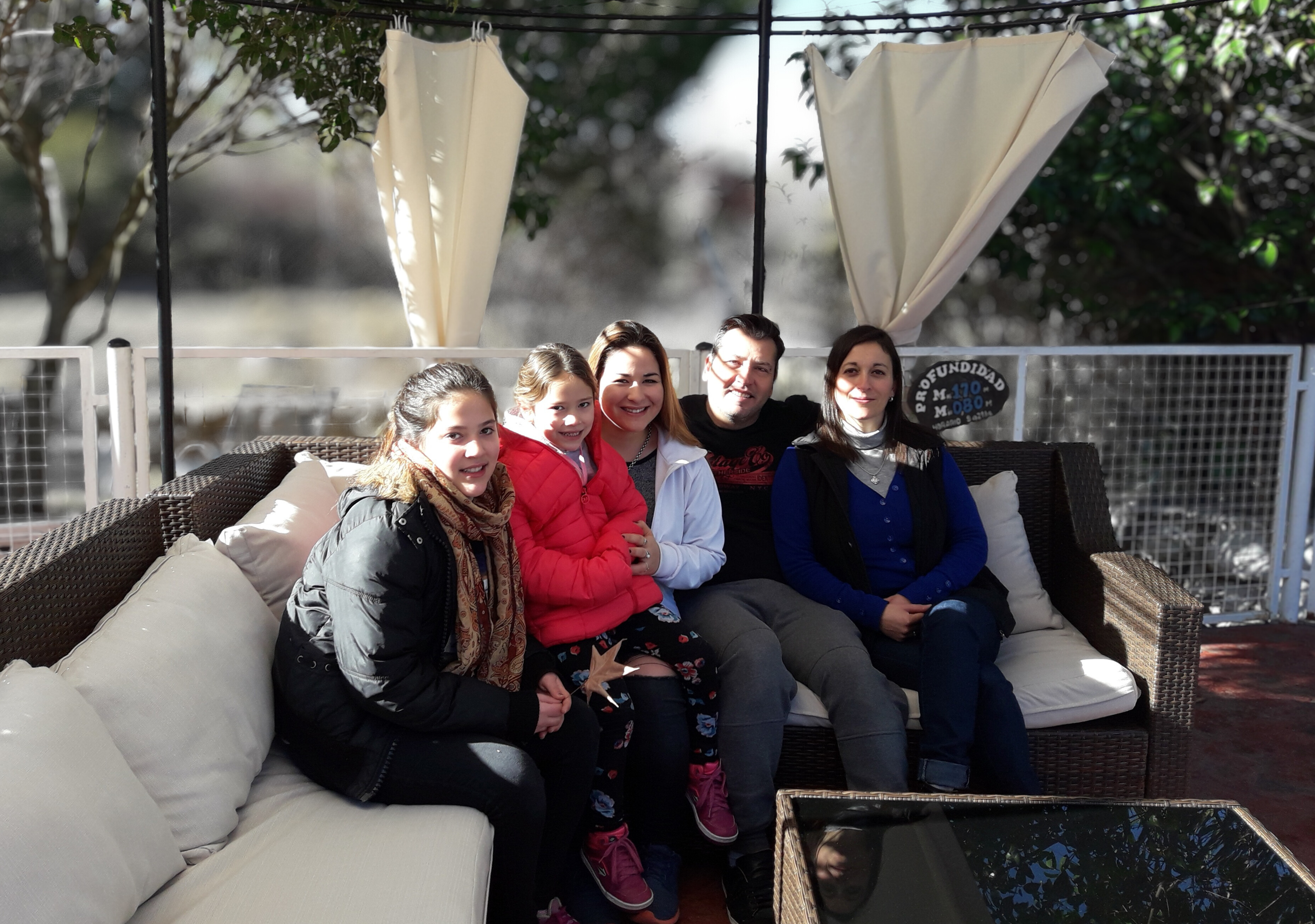 Atardecer visto desde el alojamiento en San Luis