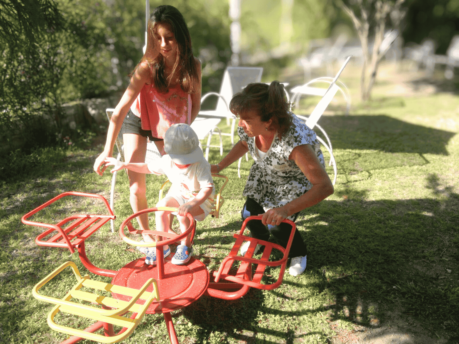 Juegos para los más pequeños en el complejo de cabañas